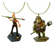 Gamorrean Guard & Jar Jar Binks Ornament Figure Last Jedi PVC Figurine Charm 4”