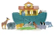 NEW IN BOX Le Toy Van Wooden Noah's Great Ark - 23 pieces - 10 pairs of animals