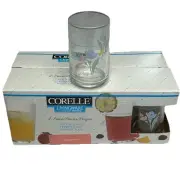 Corelle Livingware by Corning 8 Piece Juice Glasses Friendship New In Box