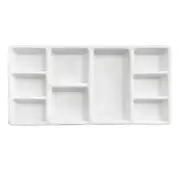 Empty Paint Case Ceramic Mixing Plate Pigments Pallet Trays Colors Mixing Plate