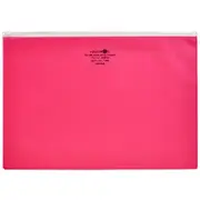 Aqua Drops Zip Open Document Wallet A4 Red