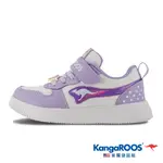 【KANGAROOS 美國袋鼠鞋】童鞋 GLIED輕量休閒童鞋 運動透氣 外出休閒鞋(紫-KK32337)