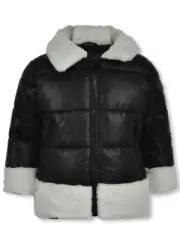 Jessica Simpson Baby Girls' Cire Sherpa Puffer Jacket