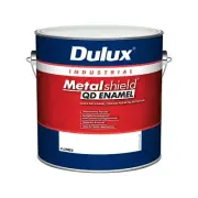 DULUX 4 litre indu metal-shield top coat steel QD ENAMEL METALIC-SILVER paint