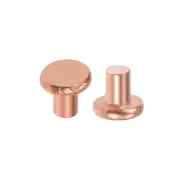 200 Pcs 3/32" x 1/8" Flat Head Copper Solid Rivets Fasteners