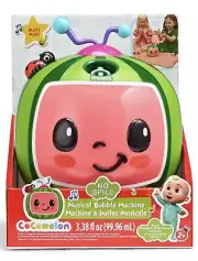 CoComelon Musical Bubble Machine Toy Baby Kids Toddler NON-TOXIC NO DYES/SPILL