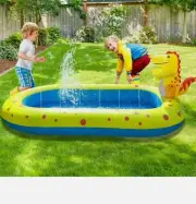 170cm Inflatable Sprinkler Splash Pad Play Mat Water Toys Swimming Pool for Kids