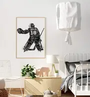 [Namly Design] Poster - Goalie Hockey / Personalised