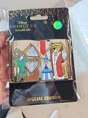 Disney Pink A La Mode 3” Storybook Robin Hood LE 300 Glittered Pin