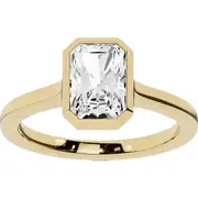 Jennifer Fisher 18K Gold Radiant Lab Created Diamond Solitaire Ring - 2.0 ctw in 18K Yellow Gold at Nordstrom, Size 4