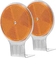 Homoyoyo 2pcs Reflective Road Signs for Driveway Safety High Visibility Reflectors for Traffic and Highway Use Easy to Install for Marking Driveways and Private Roads