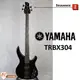 【爵士樂器】原廠公司貨保固免運 YAMAHA TRBX304 BL 主動式 電貝斯 黑色 附贈原廠琴袋