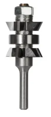 Carbitool 25° DOUBLE BEVEL ASSEMBLY TCT ROUTER BIT 1.1/8″ Diameter, 1/4″ Shank