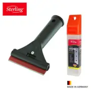 Sterling 4" Window Scraper + 94mm Scraper Double Side Blade 10PK Made in Germany