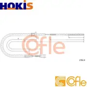 CLUTCH CABLE 1702.9 FOR IVECO DAILY/II/Van/Platform/Chassis 8140.27 S 2.5L 4cyl