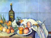 Art Paul C?zanne Bottle Wine Mural Ceramic Backsplash Tile #218