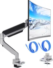 Single Monitor Arm Desk Mount, Single Monitor Mount Desk up to 35 Inch and 33Lbs