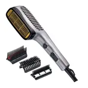 1875 Ceramic Ionic Hair Styler with Detangler Pik, Curling & Straightening Comb