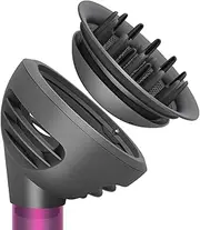 Wave Curl Diffuser Attachment for D yson Airwrap HS01/05, Airflow Dome and Diffuse Two Modes for Curly Wave Hair, Hair Diffuser Nozzle Attachment to Enhance Hair Style, Black