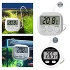 Digital Aquarium Thermometer Magnetic Celsius Fahrenheit Dual Scales LCD Display