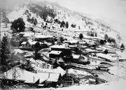 Woods Point Victoria 1905 - The township of Woods Point under snow Old Photo