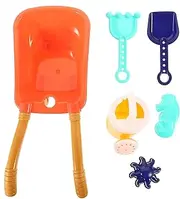 Abaodam 1Set Creative Beach Sand Fun Inertia Construction Sand for Safe Bright Colors for Sandcastle Building