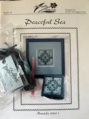 RARE OOP Amaryllis Artworks Peaceful Sea Mandala #18 Cross Stitch PARTIAL KIT!