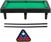 Mini Pool Table,Interactive Simulation Miniature Billiard Pool Game Set Includes cues, Billiards and Triangle for Children Aged 4 and Over