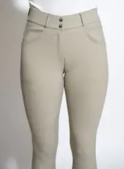 KL Select Gabrielle Knee Patch Breech - Beige
