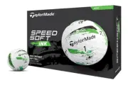 TAYLORMADE SPEEDSOFT INK 3 DOZEN GOLF BALLS - GREEN - NEW 2024 - VALUE PLUS!