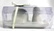 Whale shaped Salt and Pepper shaker WHITE ceramic nautical Shoreline Port Philip
