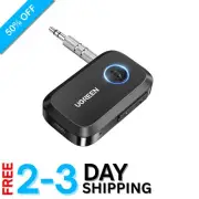 15-Hour Battery Bluetooth 5.4 AUX Adapter for Clear Hands-Free Calling & Music