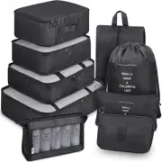 Packing Cubes, 9 Set Packing Cubes with Shoe Bag & Electronics Bag - Luggage Org