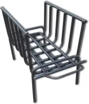 Argentine Iron Grill asado brasero parrilla. Premium Brasero. Brazier (Iron)