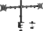 Maclean MC-754N Desk Mount for 2 Monitors, VESA 75x75 and 100x100, 17-32, 2x 9k