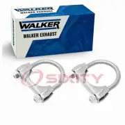 2 pc Walker Exhaust Clamps for 1987-2005 Ford Thunderbird 2.3L 3.9L L4 V8 zm (for: Ford)