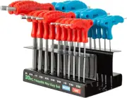20-Piece T-Handle Allen Hex Key Wrench Set, Long Arm Ball-Head Design, Metric (2