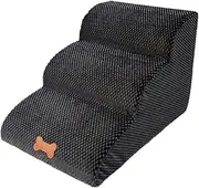 Dog Stairs Step - Car Steps | Dog Stairs Ladder | 3-Story Stairs Pet Ladder Support | Sofa Bed Ladder | Extra Wide 3 Steps Pet Ladder Ramp | Pet Stairs Step for Dogs Cats Dogs Injured