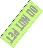 Veemoon Reflective Service Patch Removable Hook Backing for Harness Vest Enhanced Night Visibility for Safety for and Outdoor Activities