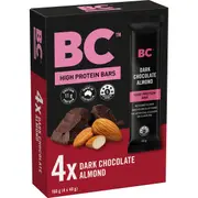 BC Snacks High Protein Dark Chocolate Almond Bars Multipack 40g X 4 pack