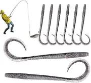 Worm Bait - Realistic Fishing Soft Worm Lures | Reusable Fake Swim Hook Soft Fish Supplies for Carp Bass Men