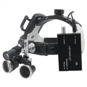 Dental Loupes Helmet Binocular Magnifier Adjustable LED Headlight Rechargeable