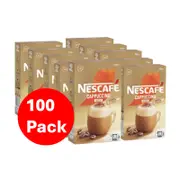 Nescafe Cappuccino Decaf Coffee Sachets 100 Pack