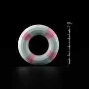 Resin 1/64 Painted Red Swimming Ring Mini Figure Model Diorama Miniature Toy 1pc