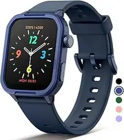 MgaoLo Kids Smart Watch,Fitness Tracker with Heart Rate Sleep Monitor for Boys Girls,Waterproof Activity Tracker Pedometer Step Counter for Android iPhone (Used Without app/Phone) (Blue)