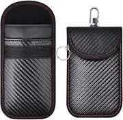 2 Pcs Faraday Bag for Key Fob, Car Key Signal Blocking Pouch, Keyless Entry Car Keys Case