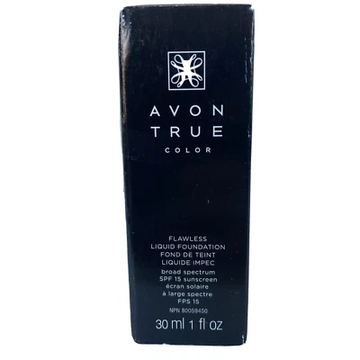 Avon True Color Flawless Liquid Foundation SPF15 1 fl oz Caramel
