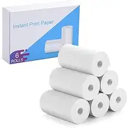 6 Rolls Print Paper for Kids Instant Camera - Photo Thermal Paper Refill Pack Compatible With Most Instant Cameras