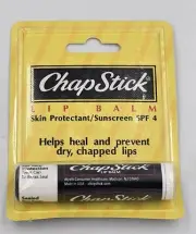 VINTAGE NOS CHAPSTICK OLD STYLE PACKAGING Lip Balm