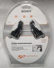 NOS Sony SRF-H11 Sports AM/FM Radio Walkman Reflective Headphones Wireless RARE